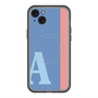 スリムプロテクションプレミアムケース with MagSafe［ オリジナル - initial color line - A blue ］