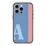 スリムプロテクションプレミアムケース with MagSafe［ オリジナル - initial color line - A blue ］