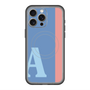 スリムプロテクションプレミアムケース with MagSafe［ オリジナル - initial color line - A blue ］
