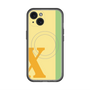 スリムプロテクションプレミアムケース with MagSafe［ オリジナル - initial color line - X yellow ］