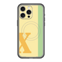 スリムプロテクションプレミアムケース with MagSafe［ オリジナル - initial color line - X yellow ］