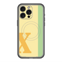 スリムプロテクションプレミアムケース with MagSafe［ オリジナル - initial color line - X yellow ］