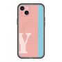スリムプロテクションプレミアムケース with MagSafe［ オリジナル - initial color line - Y pink ］