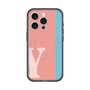スリムプロテクションプレミアムケース with MagSafe［ オリジナル - initial color line - Y pink ］
