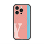 スリムプロテクションプレミアムケース with MagSafe［ オリジナル - initial color line - Y pink ］