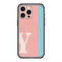 スリムプロテクションプレミアムケース with MagSafe［ オリジナル - initial color line - Y pink ］