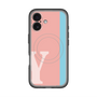 スリムプロテクションプレミアムケース with MagSafe［ オリジナル - initial color line - Y pink ］