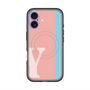 スリムプロテクションプレミアムケース with MagSafe［ オリジナル - initial color line - Y pink ］