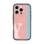 スリムプロテクションプレミアムケース with MagSafe［ オリジナル - initial color line - Y pink ］