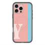 スリムプロテクションプレミアムケース with MagSafe［ オリジナル - initial color line - Y pink ］