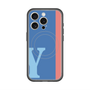 スリムプロテクションプレミアムケース with MagSafe［ オリジナル - initial color line - Y blue ］
