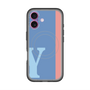 スリムプロテクションプレミアムケース with MagSafe［ オリジナル - initial color line - Y blue ］