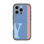 スリムプロテクションプレミアムケース with MagSafe［ オリジナル - initial color line - Y blue ］