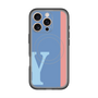 スリムプロテクションプレミアムケース with MagSafe［ オリジナル - initial color line - Y blue ］