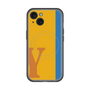 スリムプロテクションプレミアムケース with MagSafe［ オリジナル - initial color line - Y orange ］