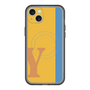 スリムプロテクションプレミアムケース with MagSafe［ オリジナル - initial color line - Y orange ］