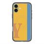 スリムプロテクションプレミアムケース with MagSafe［ オリジナル - initial color line - Y orange ］