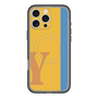 スリムプロテクションプレミアムケース with MagSafe［ オリジナル - initial color line - Y orange ］