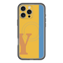 スリムプロテクションプレミアムケース with MagSafe［ オリジナル - initial color line - Y orange ］