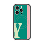 スリムプロテクションプレミアムケース with MagSafe［ オリジナル - initial color line - Y green ］