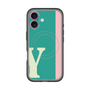 スリムプロテクションプレミアムケース with MagSafe［ オリジナル - initial color line - Y green ］