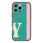 スリムプロテクションプレミアムケース with MagSafe［ オリジナル - initial color line - Y green ］