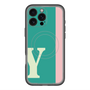 スリムプロテクションプレミアムケース with MagSafe［ オリジナル - initial color line - Y green ］
