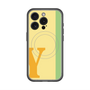 スリムプロテクションプレミアムケース with MagSafe［ オリジナル - initial color line - Y yellow ］