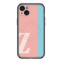 スリムプロテクションプレミアムケース with MagSafe［ オリジナル - initial color line - Z pink ］