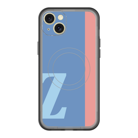 スリムプロテクションプレミアムケース with MagSafe［ オリジナル - initial color line - Z blue ］