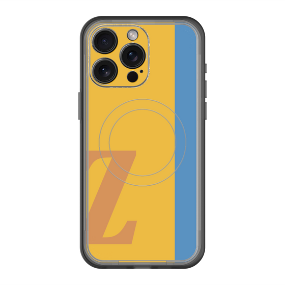 スリムプロテクションプレミアムケース with MagSafe［ オリジナル - initial color line - Z orange ］