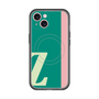 スリムプロテクションプレミアムケース with MagSafe［ オリジナル - initial color line - Z green ］