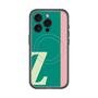 スリムプロテクションプレミアムケース with MagSafe［ オリジナル - initial color line - Z green ］