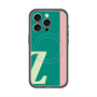 スリムプロテクションプレミアムケース with MagSafe［ オリジナル - initial color line - Z green ］