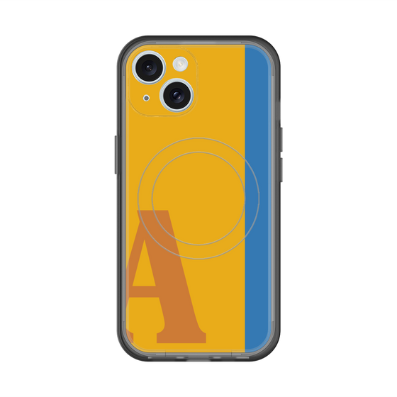 スリムプロテクションプレミアムケース with MagSafe［ オリジナル - initial color line - A orange ］