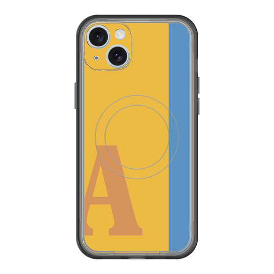 スリムプロテクションプレミアムケース with MagSafe［ オリジナル - initial color line - A orange ］
