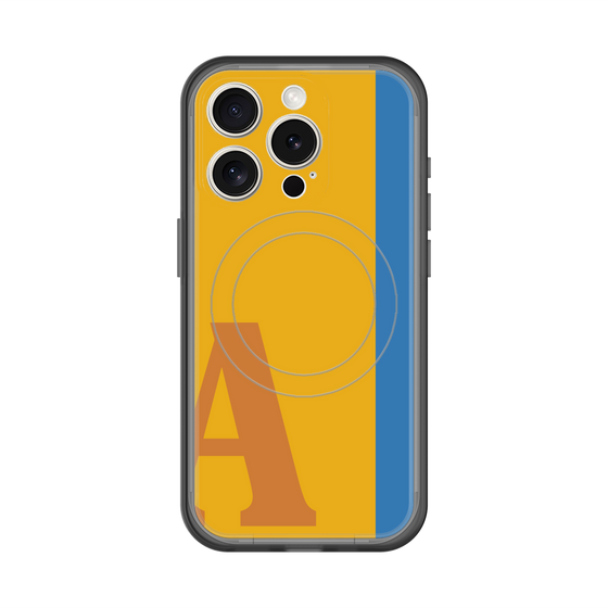 スリムプロテクションプレミアムケース with MagSafe［ オリジナル - initial color line - A orange ］