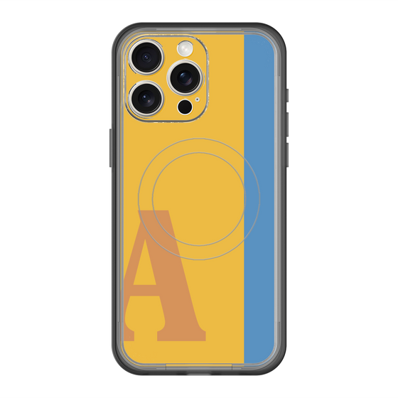 スリムプロテクションプレミアムケース with MagSafe［ オリジナル - initial color line - A orange ］