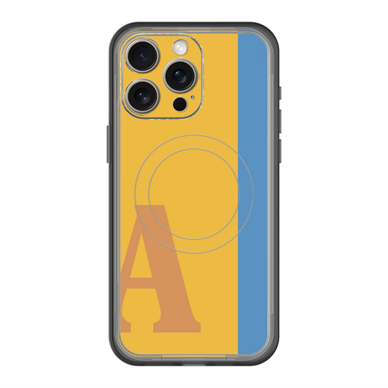 スリムプロテクションプレミアムケース with MagSafe［ オリジナル - initial color line - A orange ］