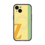 スリムプロテクションプレミアムケース with MagSafe［ オリジナル - initial color line - Z yellow ］
