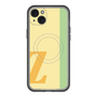 スリムプロテクションプレミアムケース with MagSafe［ オリジナル - initial color line - Z yellow ］