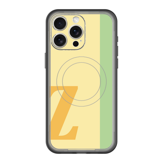 スリムプロテクションプレミアムケース with MagSafe［ オリジナル - initial color line - Z yellow ］