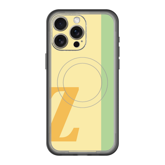 スリムプロテクションプレミアムケース with MagSafe［ オリジナル - initial color line - Z yellow ］