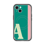 スリムプロテクションプレミアムケース with MagSafe［ オリジナル - initial color line - A green ］