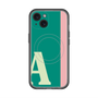 スリムプロテクションプレミアムケース with MagSafe［ オリジナル - initial color line - A green ］