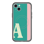 スリムプロテクションプレミアムケース with MagSafe［ オリジナル - initial color line - A green ］