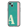 スリムプロテクションプレミアムケース with MagSafe［ オリジナル - initial color line - A green ］