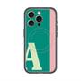 スリムプロテクションプレミアムケース with MagSafe［ オリジナル - initial color line - A green ］