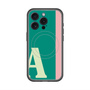 スリムプロテクションプレミアムケース with MagSafe［ オリジナル - initial color line - A green ］