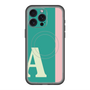 スリムプロテクションプレミアムケース with MagSafe［ オリジナル - initial color line - A green ］